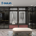 modern design Glass door wardrobes for bedroom